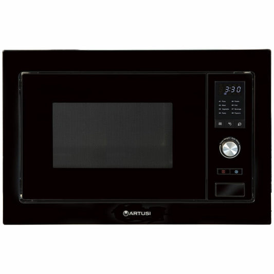 Artusi AMG28TKB 28L Black Built-In Microwave Oven with Trim Kit - The Appliance Guys