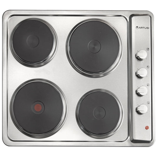 Artusi CAEH1 60cm Stainless Steel Solid Hotplate Cooktop - The Appliance Guys