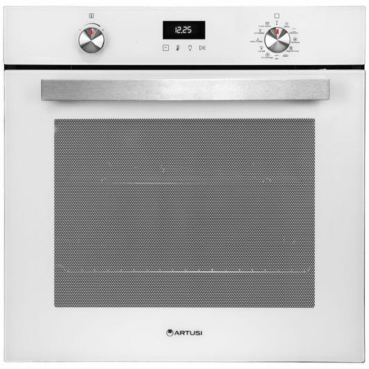 Artusi CAO610WP 60cm White Pyrolytic Electric Built-In Oven - The Appliance Guys