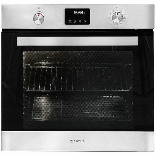Artusi CAO610XP 60cm Stainless Steel Pyrolytic Electric Built-In Oven - The Appliance Guys