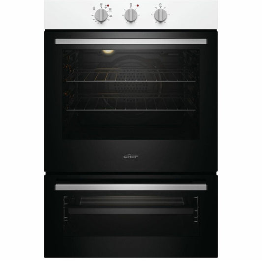 CHEF CVE662WB Electric White Built-In Oven with Separate Grill - The Appliance Guys
