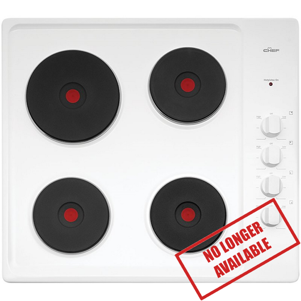 Chef CHS642WA 60cm Solid Hotplate Cooktop - The Appliance Guys