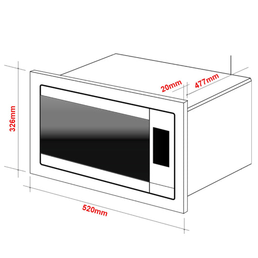 Omega OM30CX 30L Convection Microwave with Grill - The Appliance Store