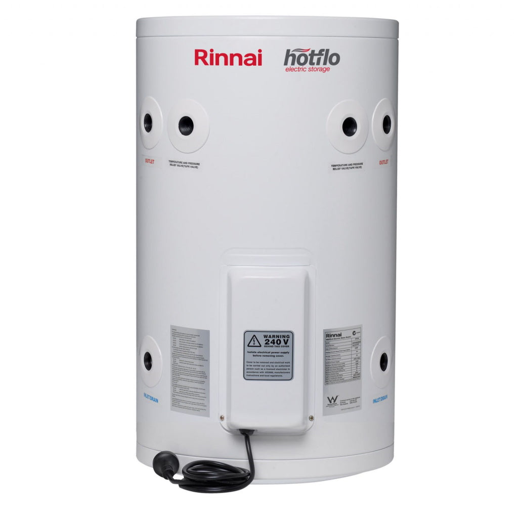 Rinnai EHF50S24P 50L Hotflo Electric Storage Hot Water System - The  Appliance Guys
