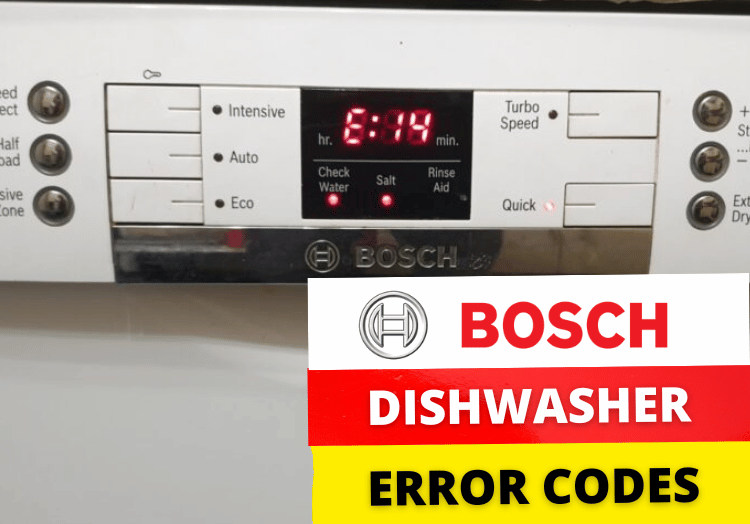 Common Bosch Dishwasher Error Codes