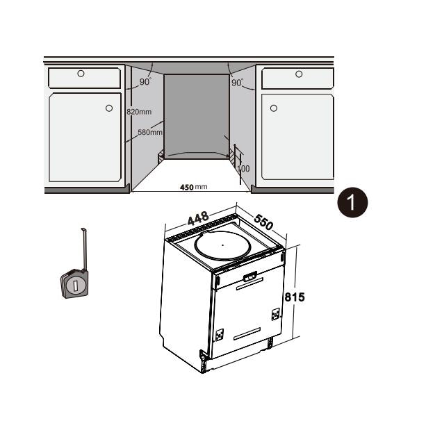 Artusi ADWFI451 45cm Fully Integrated Dishwasher