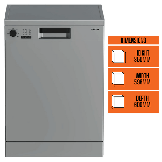 Altus ADF140S 60cm Freestanding Stainless Steel Dishwasher *AVAILABLE IN NSW ONLY*