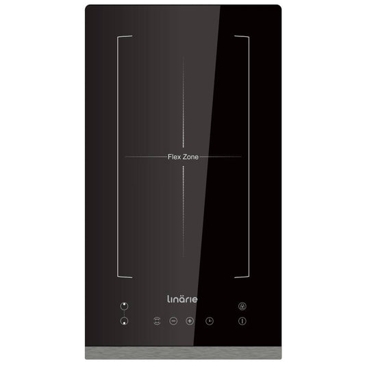 Linarie Grenoble LS30I1F 30cm Black Domino Induction Cooktop with Flex Zone