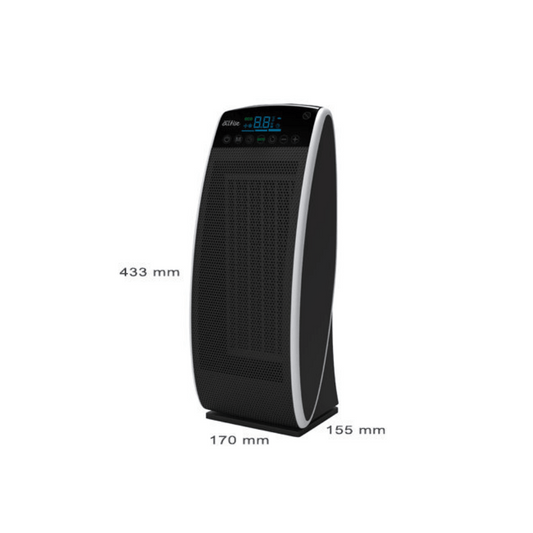 Omega Altise AHCC2400TB 2400W Black Ceramic Heater with LED Display