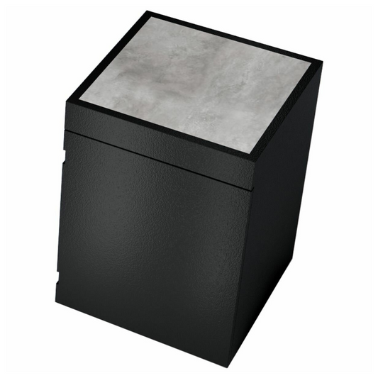 Artusi QBE-CG Storage Cube Cosmopolitan Grey Stone Top