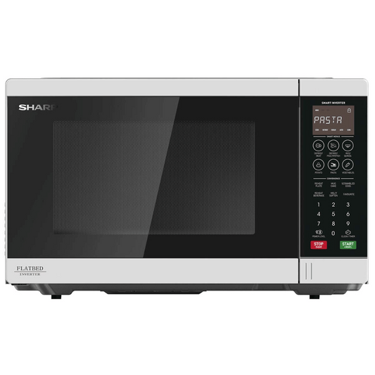 Sharp SM327FHW 32L White 1200W Smart Flatbed Microwave Oven