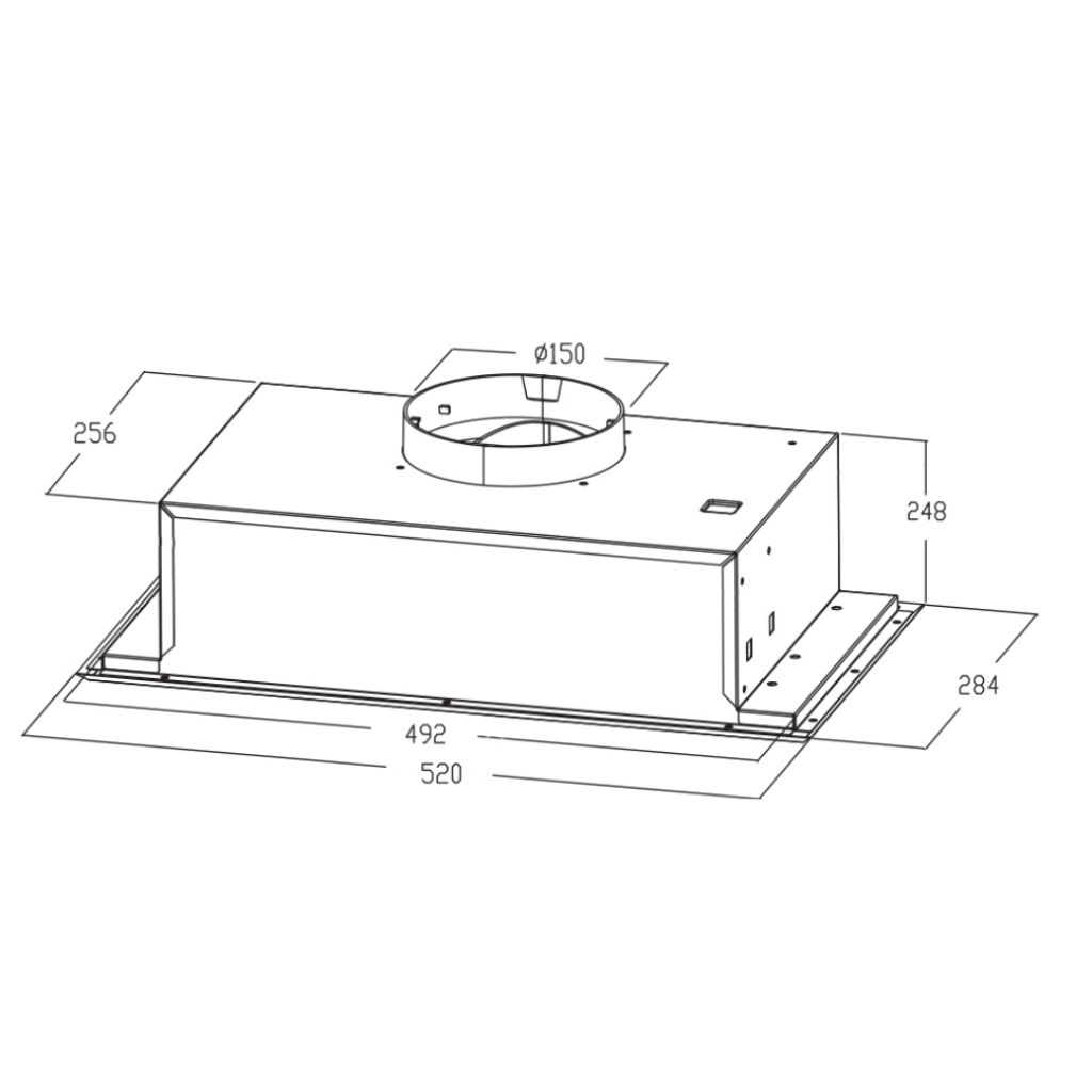 Kleenmaid RHUC61 52cm Stainless Steel Fixed Undermount Rangehood The