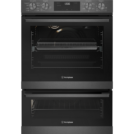 Westinghouse WVE6526DD 60cm Dark Stainless Steel Duo Oven with Airfry