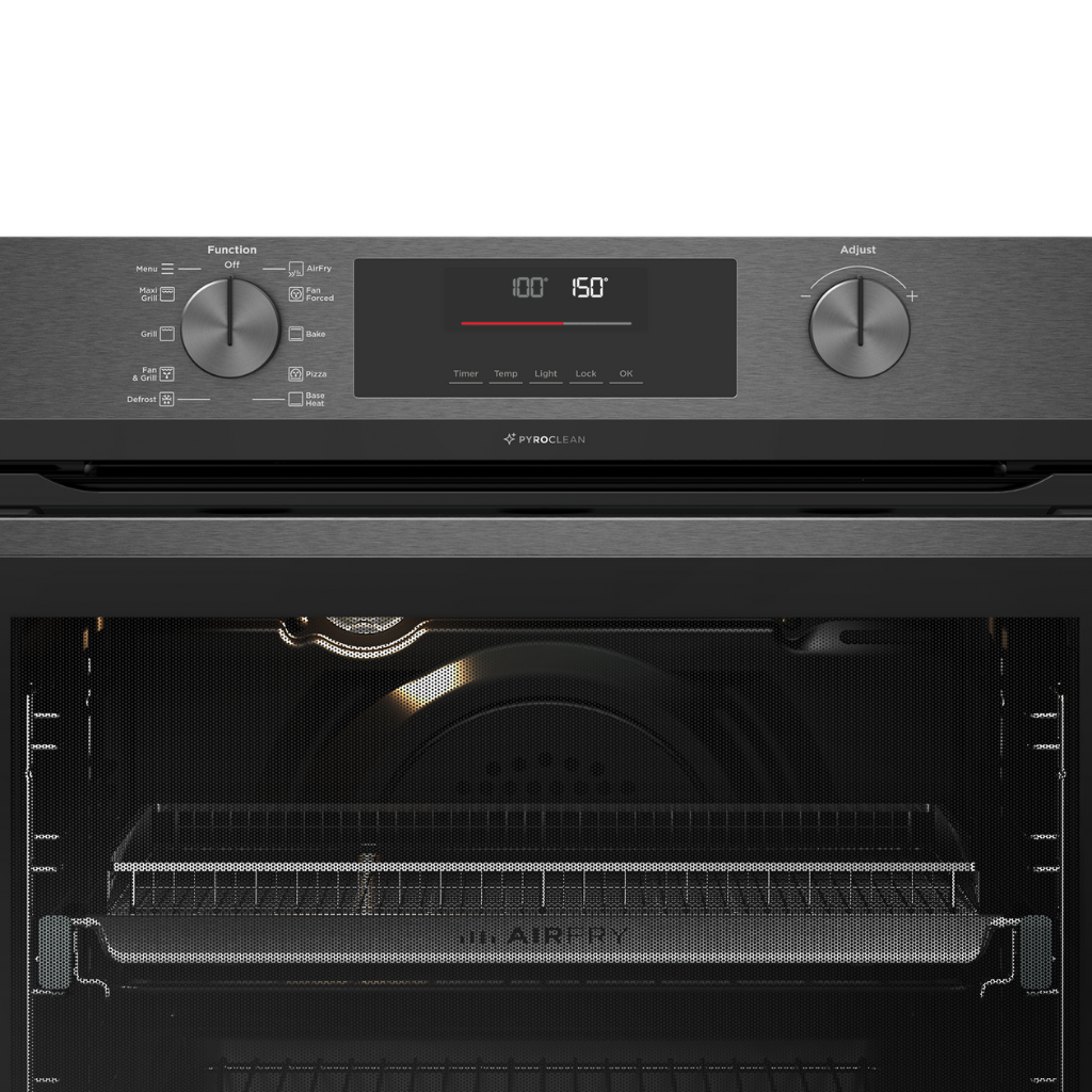 Westinghouse WVEP6716DD 60cm Dark Stainless Steel Pyroclean Oven with Airfry