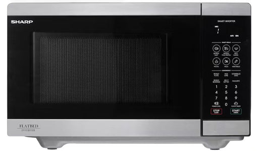 Sharp SM267FHST 26L Flatbed Microwave Oven with Smart Inverter Stainless Steel