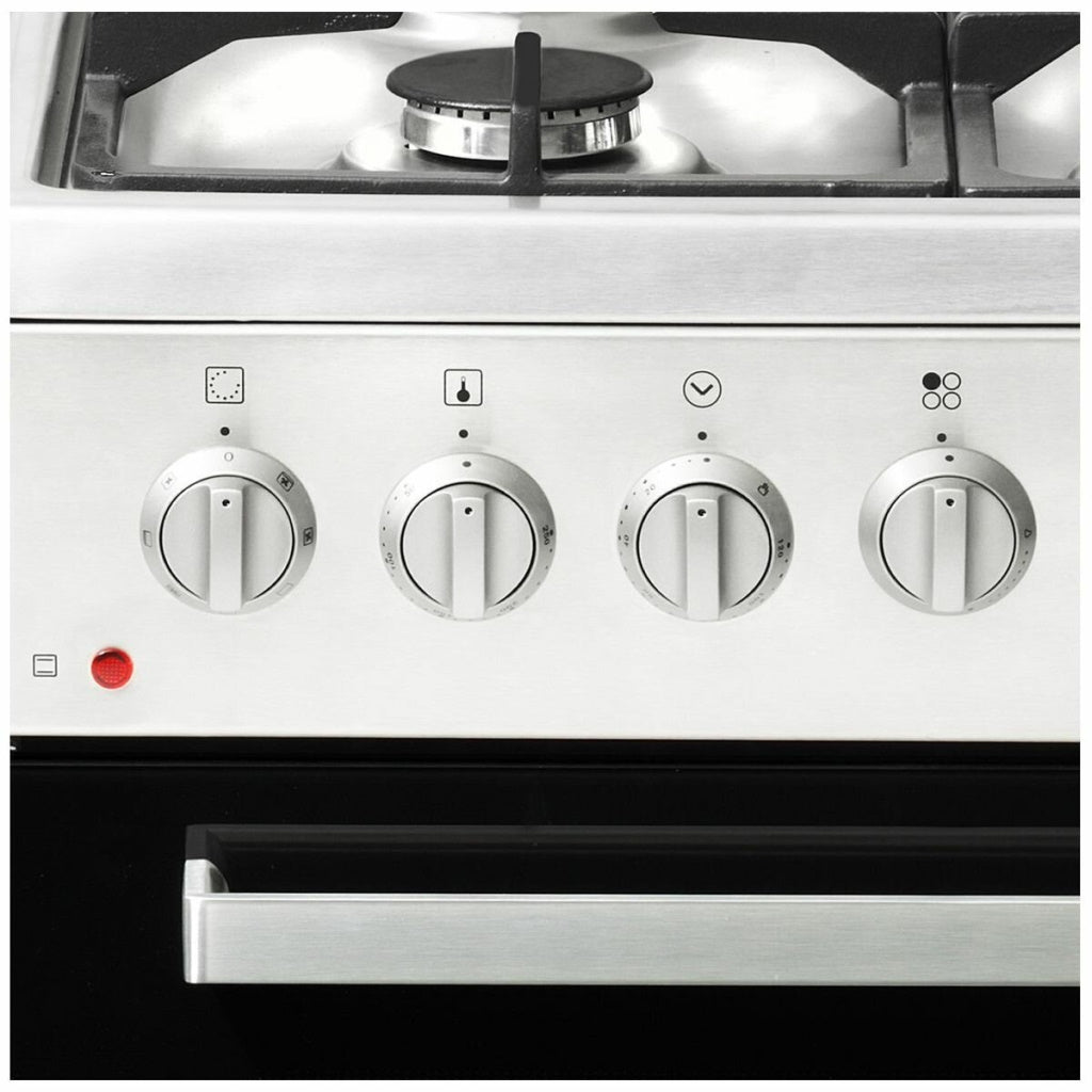 Artusi AFGE5470X 54cm Stainless Steel Dual Fuel Freestanding Stove - The Appliance Guys