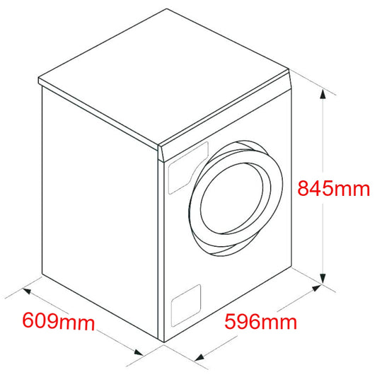 Artusi AHPD8000W 8kg White Heat Pump Dryer - The Appliance Guys