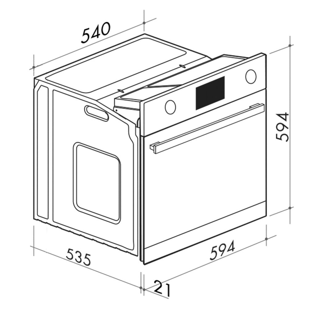 Artusi AO651X 60cm Electric BuiltIn Oven The Appliance Guys