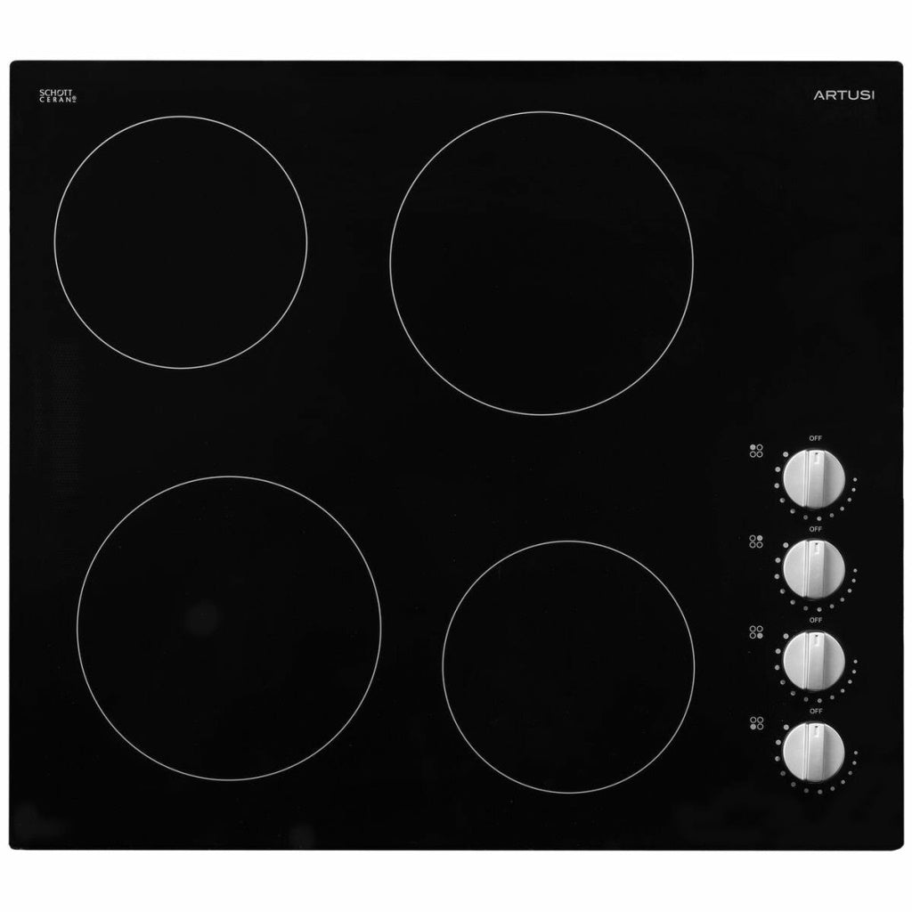 Artusi CACC604 60cm Black Ceramic Electric Cooktop - The Appliance Guys