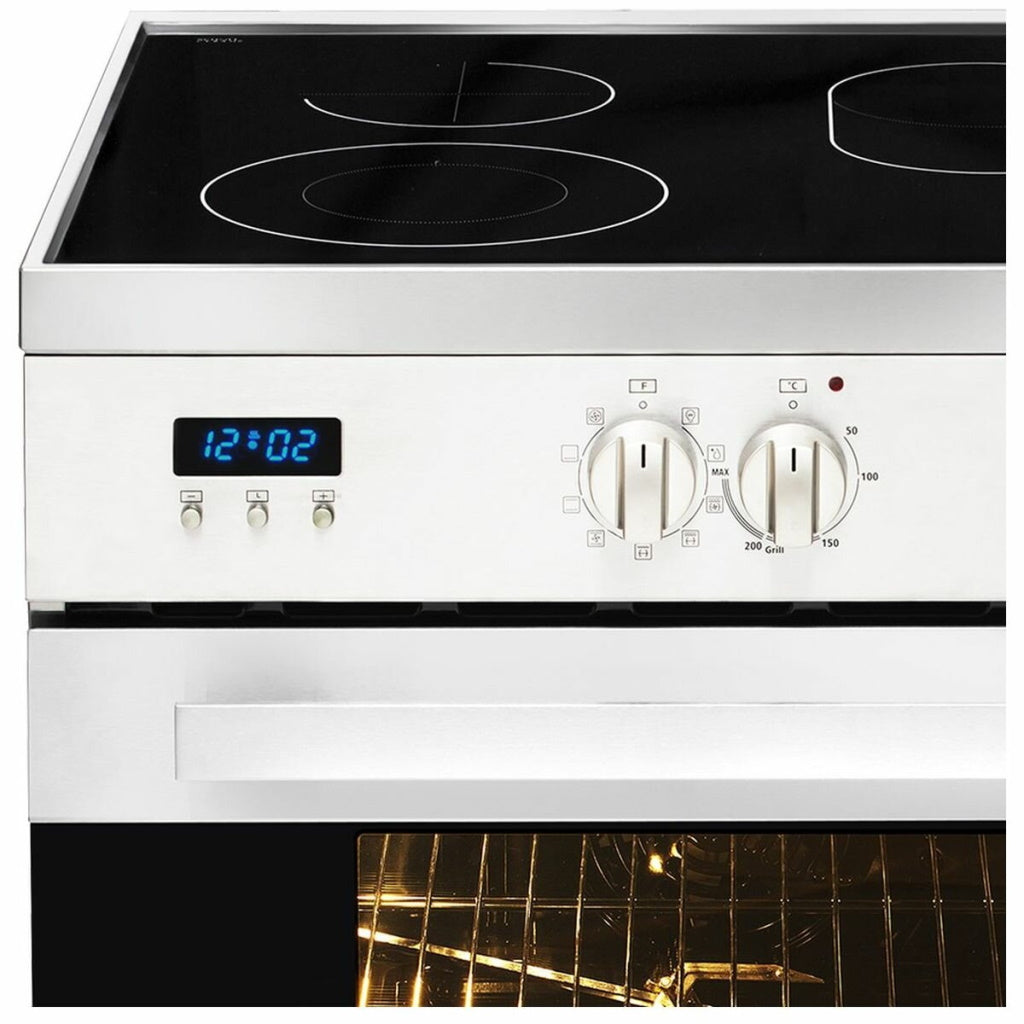 Artusi CAFC95X 90cm Stainless Steel Electric Induction Cooktop Freestanding Stove - The Appliance Guys