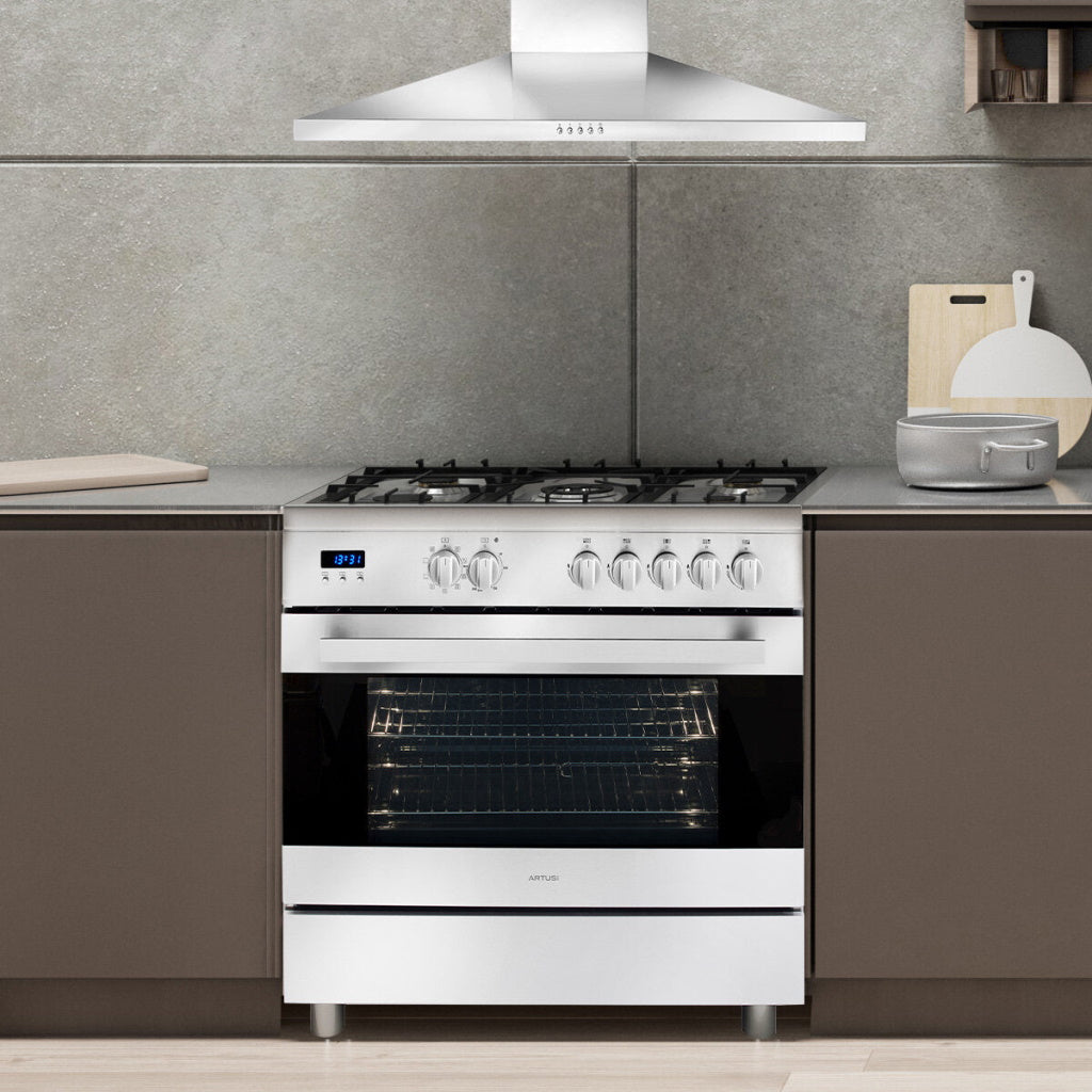 Artusi CAFG91X 90cm Dual Fuel Freestanding Stove The Appliance Guys