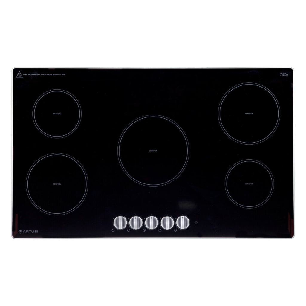 Artusi CAID905K 90cm Black Induction Cooktop - The Appliance Guys