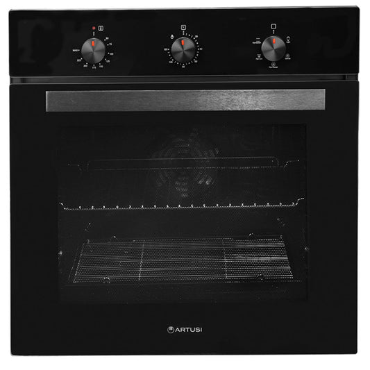 Artusi CAO601B2 60cm Black Electric Built-In Oven - The Appliance Guys