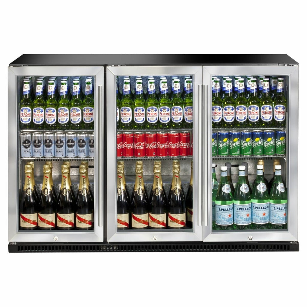 Artusi AOF3S 307L Stainless Steel Triple Door Outdoor Beverage Centre - The Appliance Guys
