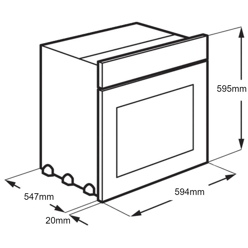 Beko BBO6851PDX 60cm Pyrolytic BuiltIn Oven The Appliance Guys