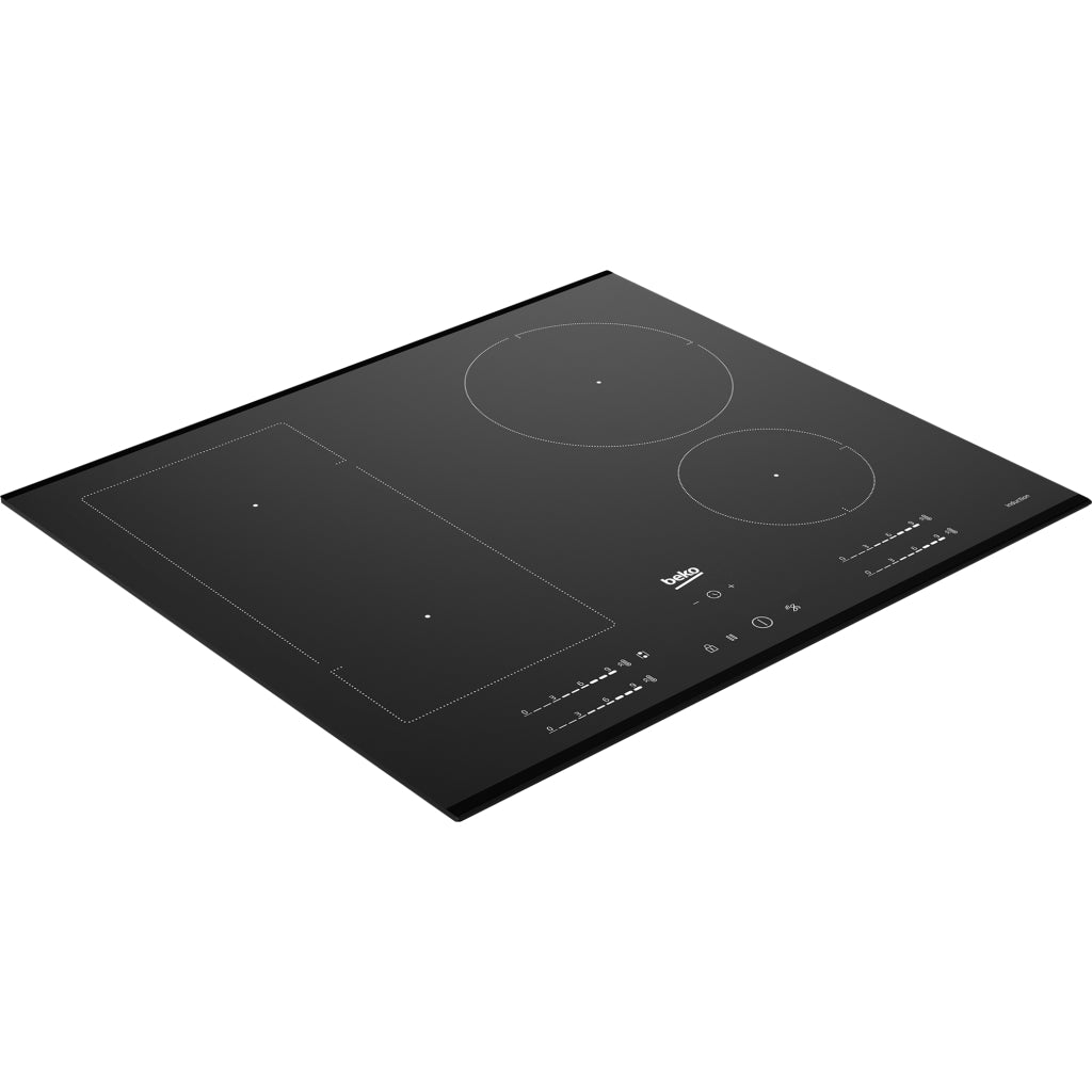 Beko BCT601IGN 60cm Black Induction Electric Cooktop with Indyflex™ Zone - The Appliance Guys