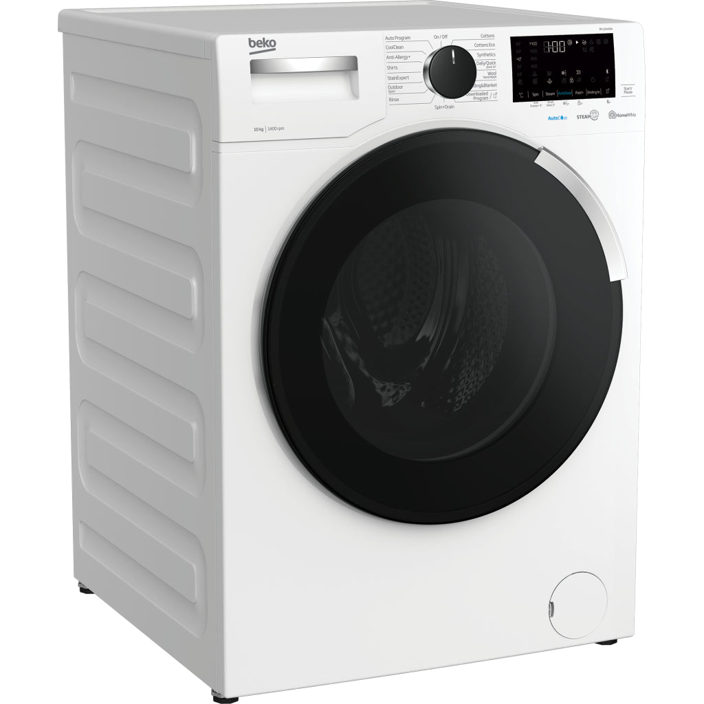 Beko BFL104ADW 10kg White Front Load Washing Machine with Autodose - The Appliance Guys