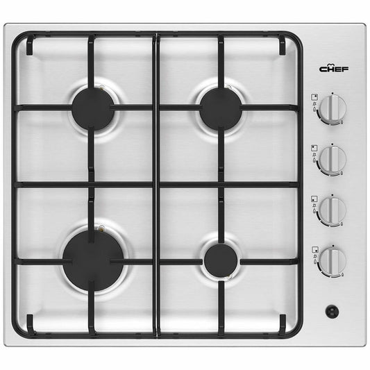 CHEF CHG642SC 60cm Stainless Steel Gas Cooktop - The Appliance Guys