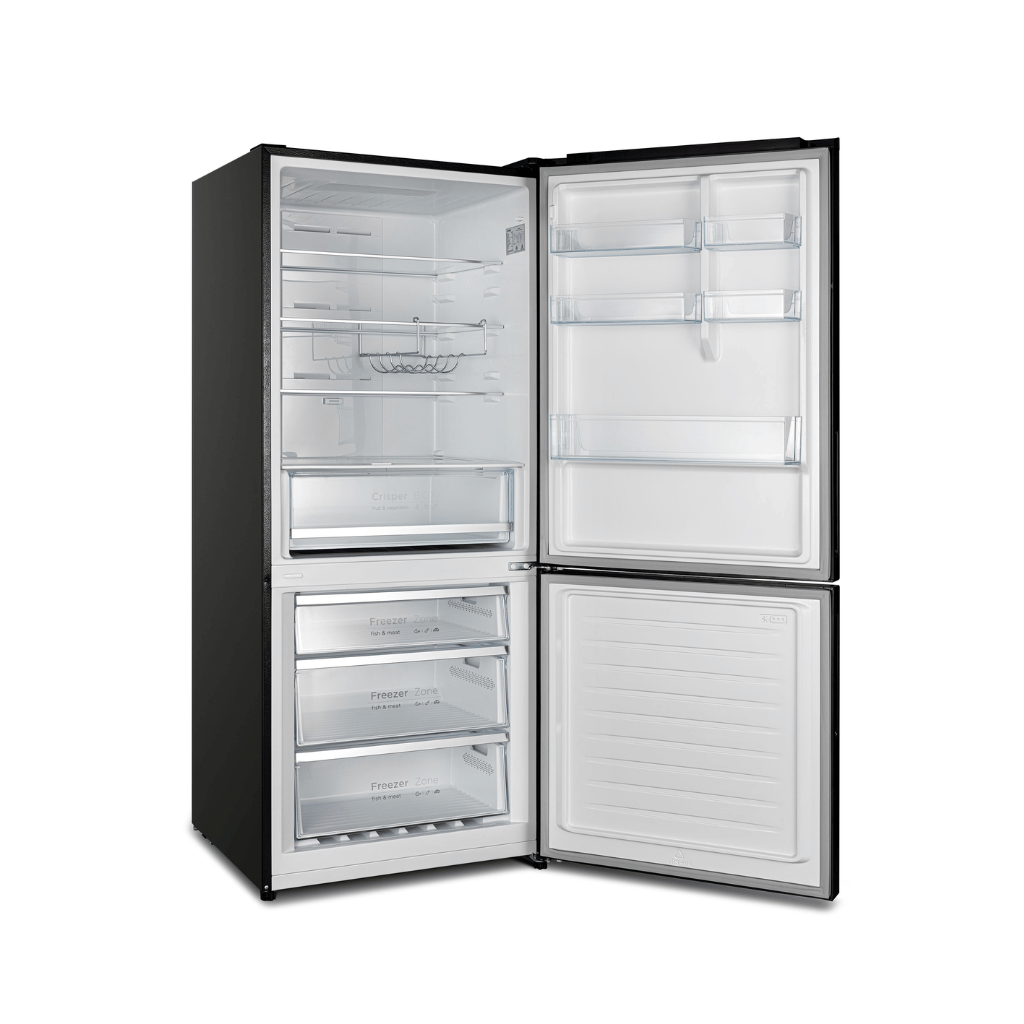 Chiq CBM393NB3 396L Bottom Mounted Black Fridge The Appliance Guys