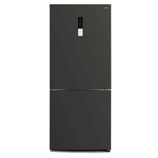 Chiq CBM395NBS 396L Bottom Mounted Black Steel Fridge