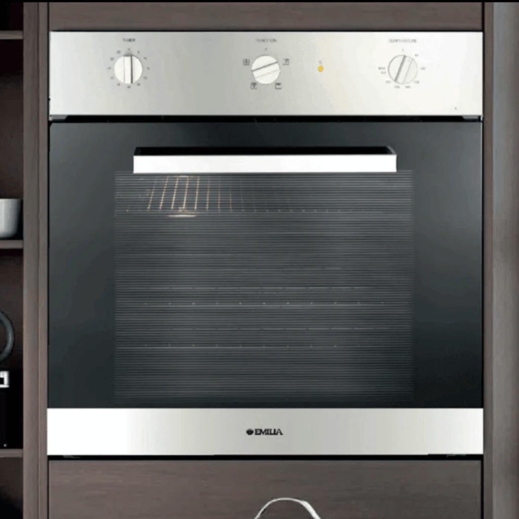 Emilia EMF61MVI 60cm Stainless S fan assisted gas built in oven The