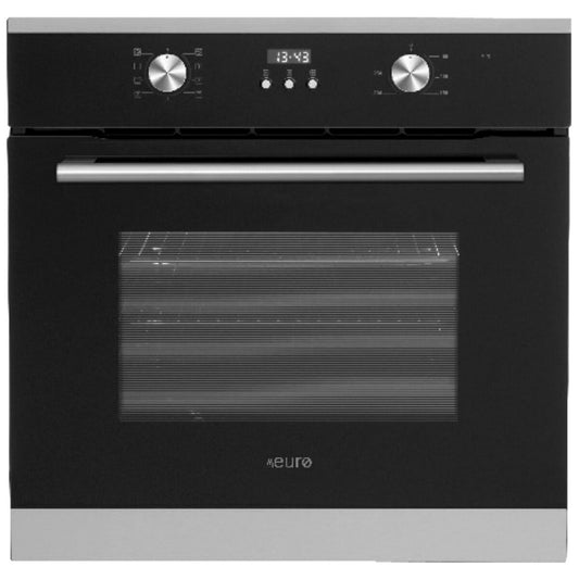 Euro Appliances EO608SX 60cm Black Built-In Electric Oven - The Appliance Guys