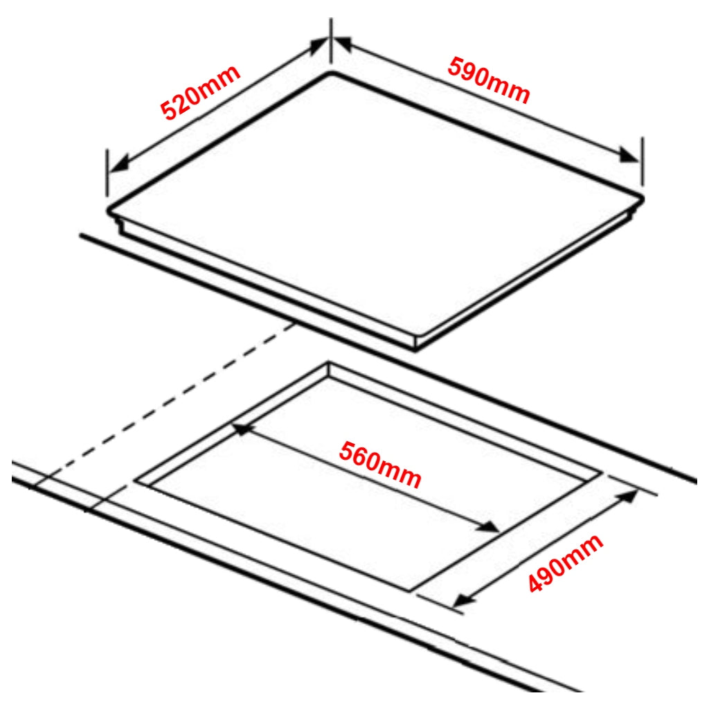 Euro Appliances ECT600CB 60cm Ceramic Cooktop The Appliance Guys