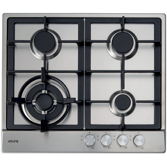 Euro Appliances ECT60WCX 60cm Stainless Steel Gas Cooktop - The Appliance Guys