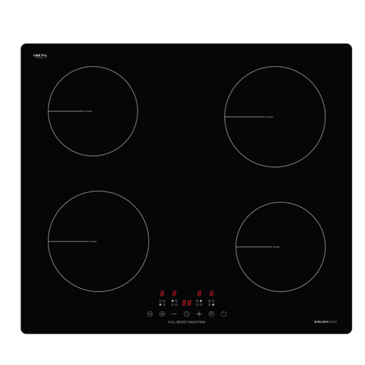 Glemgas GLINDBG 60cm 4 Zone Induction Cooktop with full boost