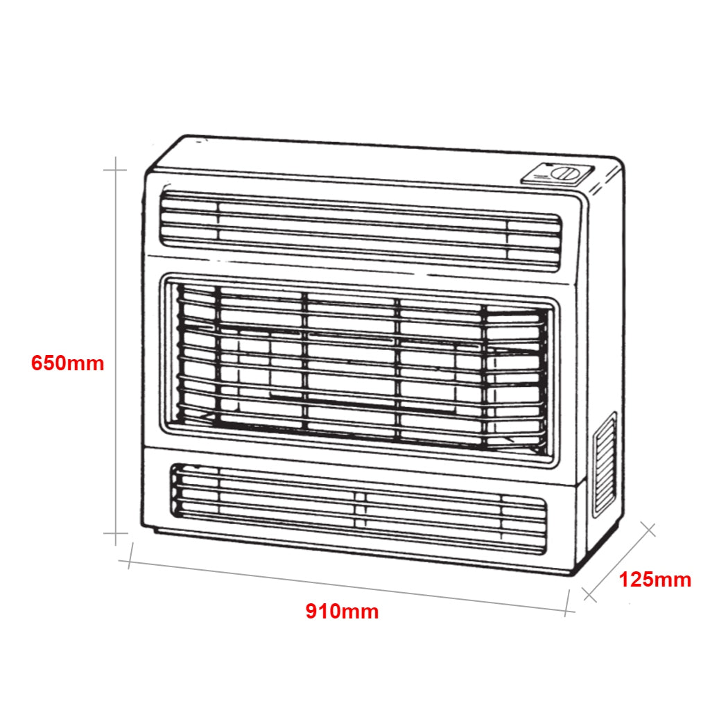 Rinnai 2001IN 2001 Inbuilt Flued Natural Gas Space Heater - The Appliance  Guys