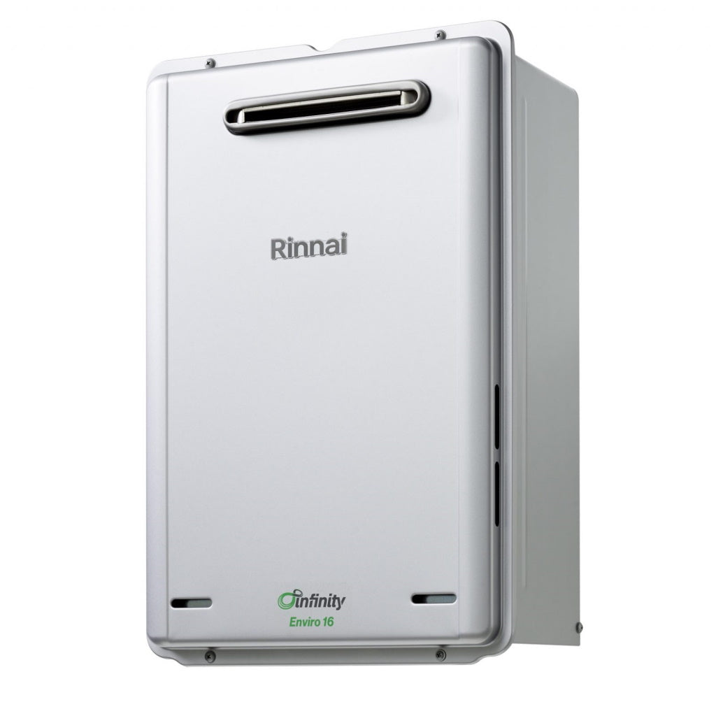 Rinnai INF16EL60A 16L Silver Infinity Enviro 16 60°C LPG Continuous Hot Water System - The Appliance Guys