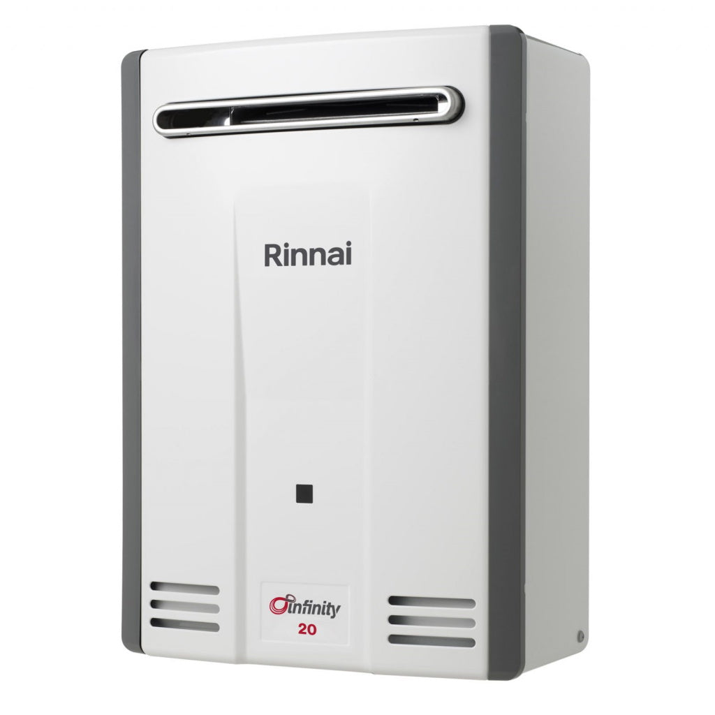 Rinnai INF20N50MA 20L White Infinity 20 50°C Natural Gas Continuous Hot Water System - The Appliance Guys