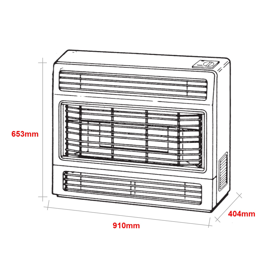 Rinnai ULT2CGN Ultima II Console Flued Space Heater - The Appliance Guys