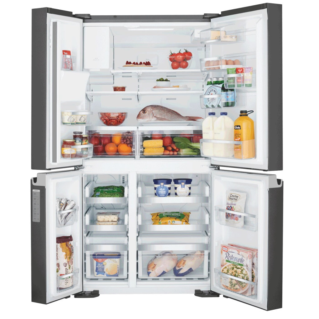 Westinghouse WQE6870BA 680L Dark Stainless French Door Fridge - The Appliance Guys