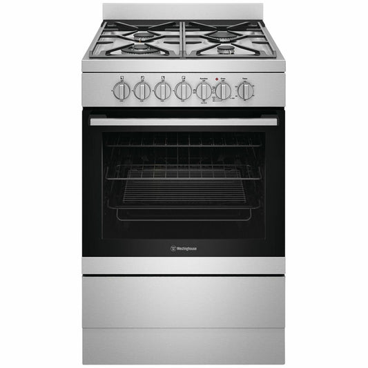 Westinghouse WFE614SC 60cm Stainless Steel Dual Fuel Freestanding Stove - The Appliance Guys