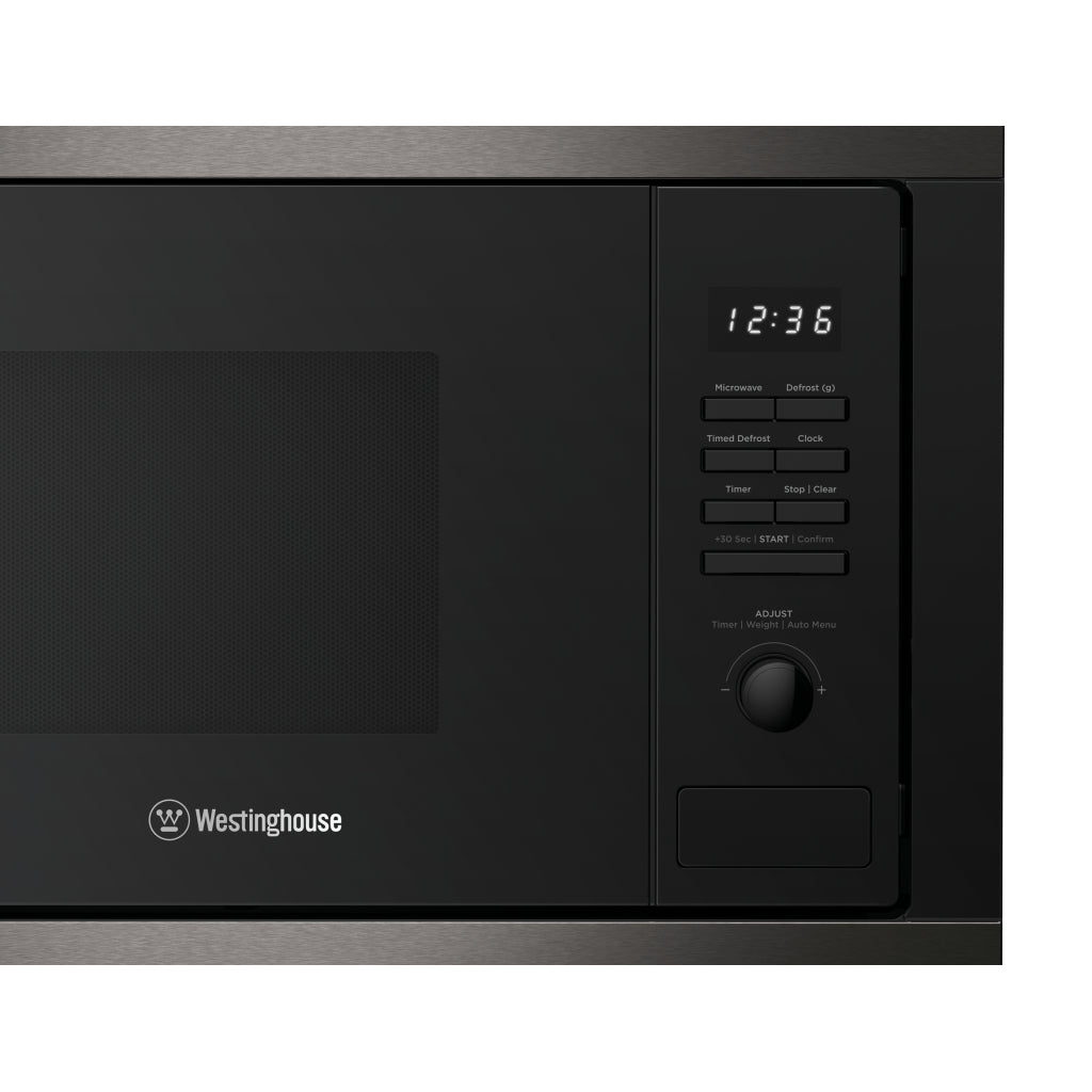 Westinghouse WMB2522DSC 25L Dark Stainless Steel Built-In Microwave Oven - The Appliance Guys