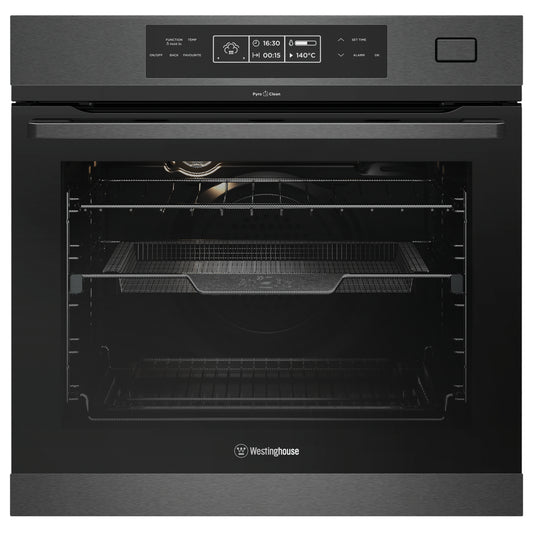 Westinghouse WVEP618DSD 60cm Dark Stainless Pyrolytic Steam Electric Oven - The Appliance Guys