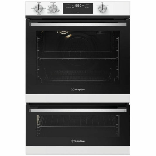 Westinghouse WVG665WCNG 60cm White Natural Gas Double Oven - The Appliance Guys